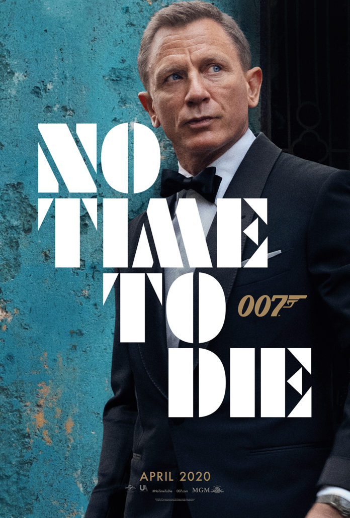 Bond No Time To Die New Poster Revealed on Global James Bond Day